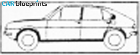 1971 Alfa Romeo Alfasud Hatchback blueprint