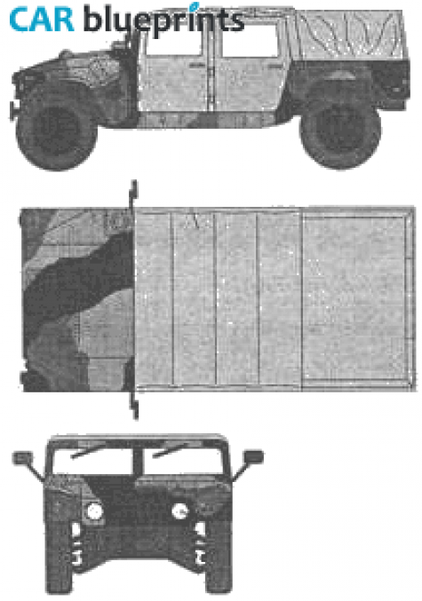 1984 AM General HMMWV M1038 Wagon blueprint