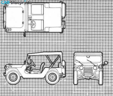 1981 AM General M151 SUV blueprint