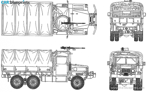 AM General M35 2.5ton Truck blueprint