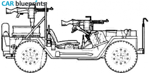 1962 AM General M151A1 Mutt IDF Cabriolet blueprint