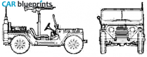 1959 AM General M151A1 Mutt Cabriolet blueprint