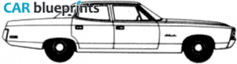 1971 AMC Ambassador 4-door Sedan blueprint