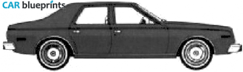 1978 AMC Concord 4-door Sedan blueprint