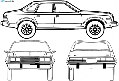 1980 AMC Eagle 4-door Sedan blueprint