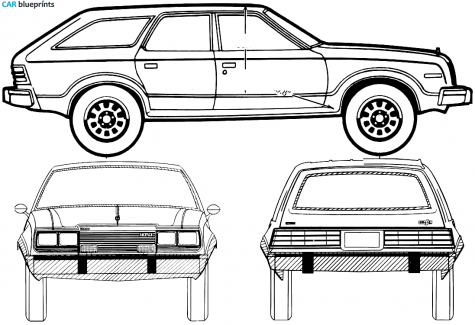 1980 AMC Eagle Wagon blueprint