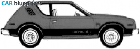 1978 AMC Gremlin Custom X Hatchback blueprint