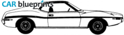 1971 AMC Javalin SST Coupe blueprint