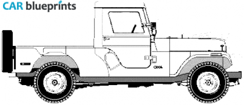 AMC Jeep CJ6 Standard Pick-up blueprint