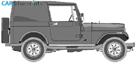 1976 AMC Jeep CJ7 Van SUV blueprint