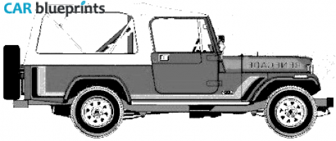 1982 AMC Jeep CJ8 Renegade SUV blueprint