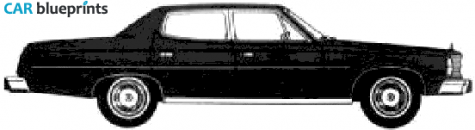 1978 AMC Matador 4-door Sedan blueprint