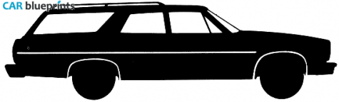 1974 AMC matador Station Wagon blueprint