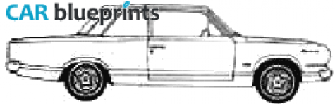 1967 AMC Rambler American 440 2-door Sedan blueprint