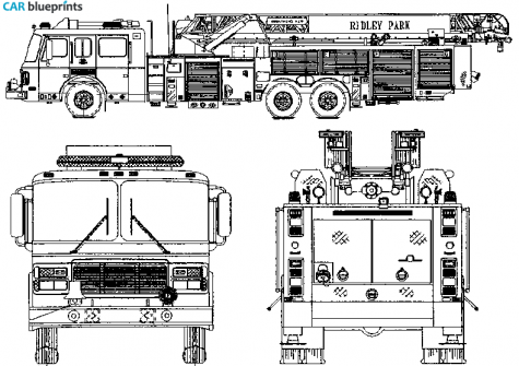 American LaFrance Custom Truck blueprint