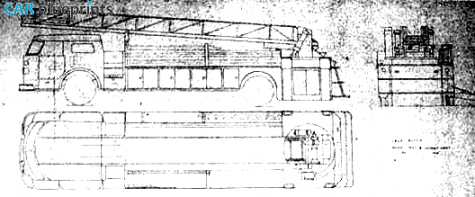 1969 American LaFrance Ladder Chief Truck blueprint