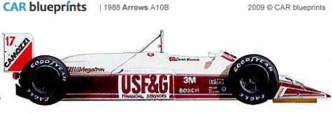 1988 Arrows A10B F1 OW blueprint