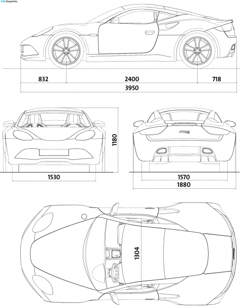 2008 Artega GT Coupe blueprint