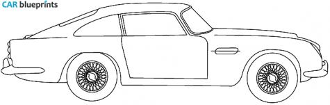 1963 Aston Martin DB5 Coupe blueprint