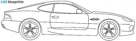 2003 Aston Martin DB7 GT Coupe blueprint