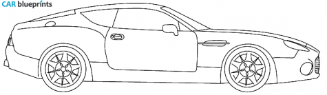 2003 Aston Martin DB7 Zagato Coupe blueprint