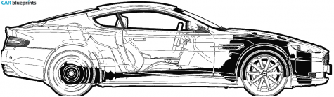 2005 Aston Martin DB9 Coupe blueprint