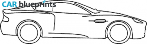 2003 Aston Martin Vanquish Coupe blueprint