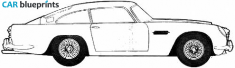 1964 Aston Martin DB5-007 Coupe blueprint