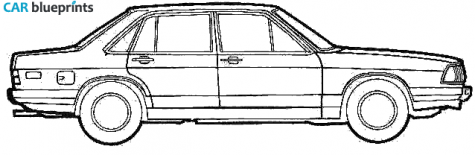 1979 Audi 100 C2 Sedan blueprint