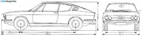 1970 Audi 100 C1 Coupe S Coupe blueprint