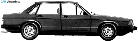 1976 Audi 100 C2 Sedan blueprint