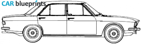 1970 Audi 100 C1 LS Sedan blueprint