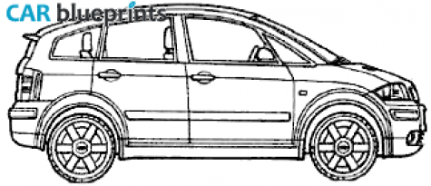 2002 Audi A2 Hatchback blueprint