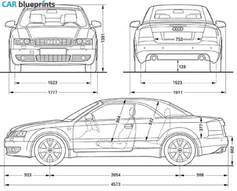 2003 Audi A4 B6 (Typ 8H) Cabriolet blueprint