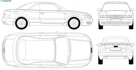 2008 Audi A4 B6 (Typ 8H) Cabriolet blueprint