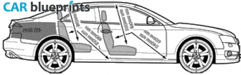 2007 Audi A5 (Typ 8T) 3.0 TDI Quattro Coupe blueprint