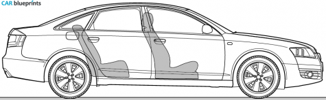 2006 Audi A6 C6 3.0 V6 Sedan blueprint