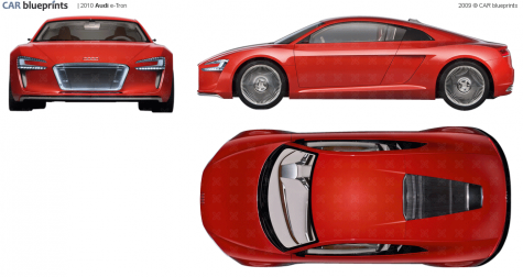 2010 Audi e-Tron Electric Coupe blueprint