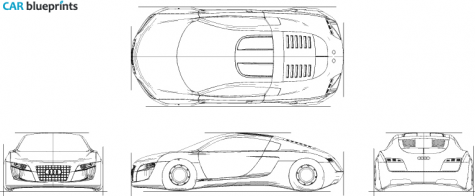 2004 Audi RSQ Coupe blueprint