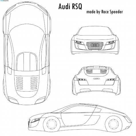 2004 Audi RSQ Coupe blueprint