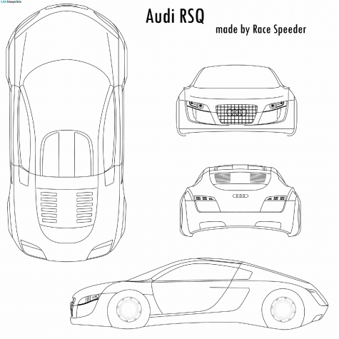 2004 Audi RSQ Coupe blueprint