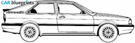 1985 Audi GT Coupe blueprint