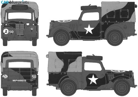 1933 Austin 10HP Light Utility Tilly Pick-up blueprint