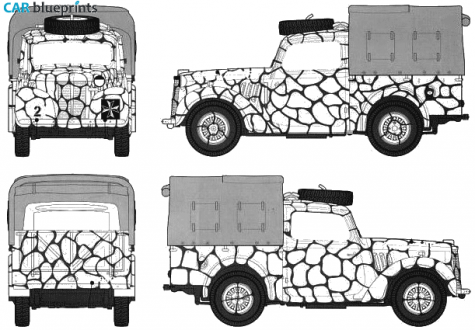 1933 Austin 10HP Light Utility Tilly Pick-up blueprint