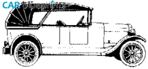 1919 Austin 20 Cabriolet blueprint