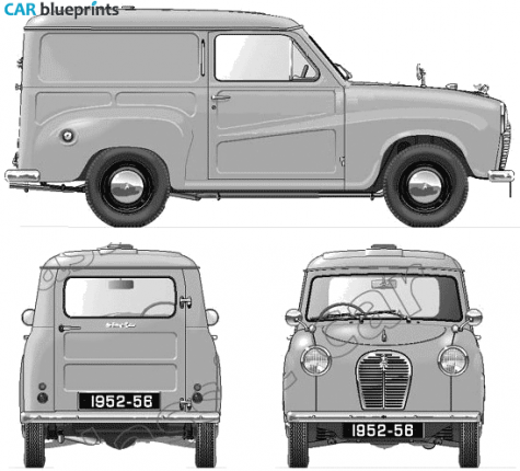 1954 Austin A30 LC Van blueprint