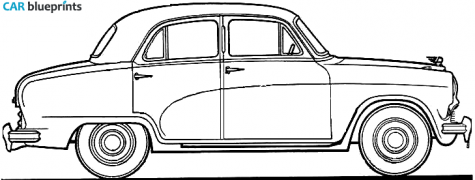 1954 Austin A40 Cambridge Sedan blueprint