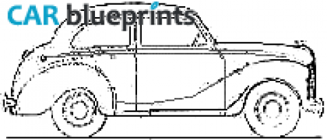 1950 Austin A40 Dorset Sedan blueprint