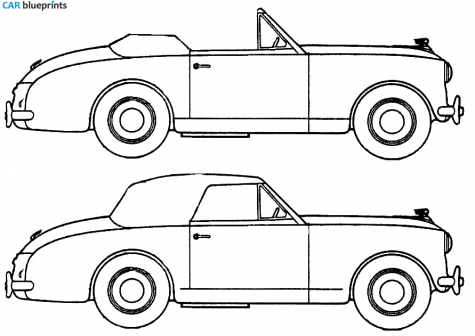 1952 Austin A40 Sports Cabriolet blueprint