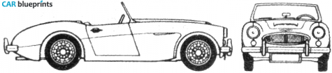 1957 Austin Healey 100/6 Cabriolet blueprint